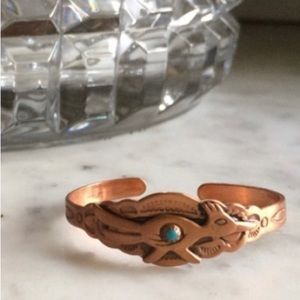 Children's vintage copper road runner bracelet